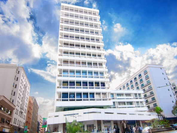 IPS Building is an iconic structure that was the first high-rise commercial building in Nairobi,